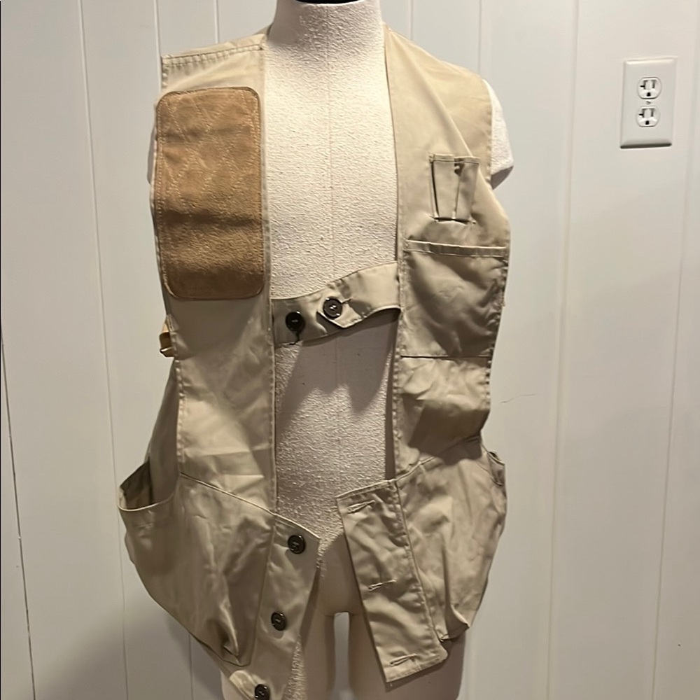 Vintage 10X Beige Utility Vest